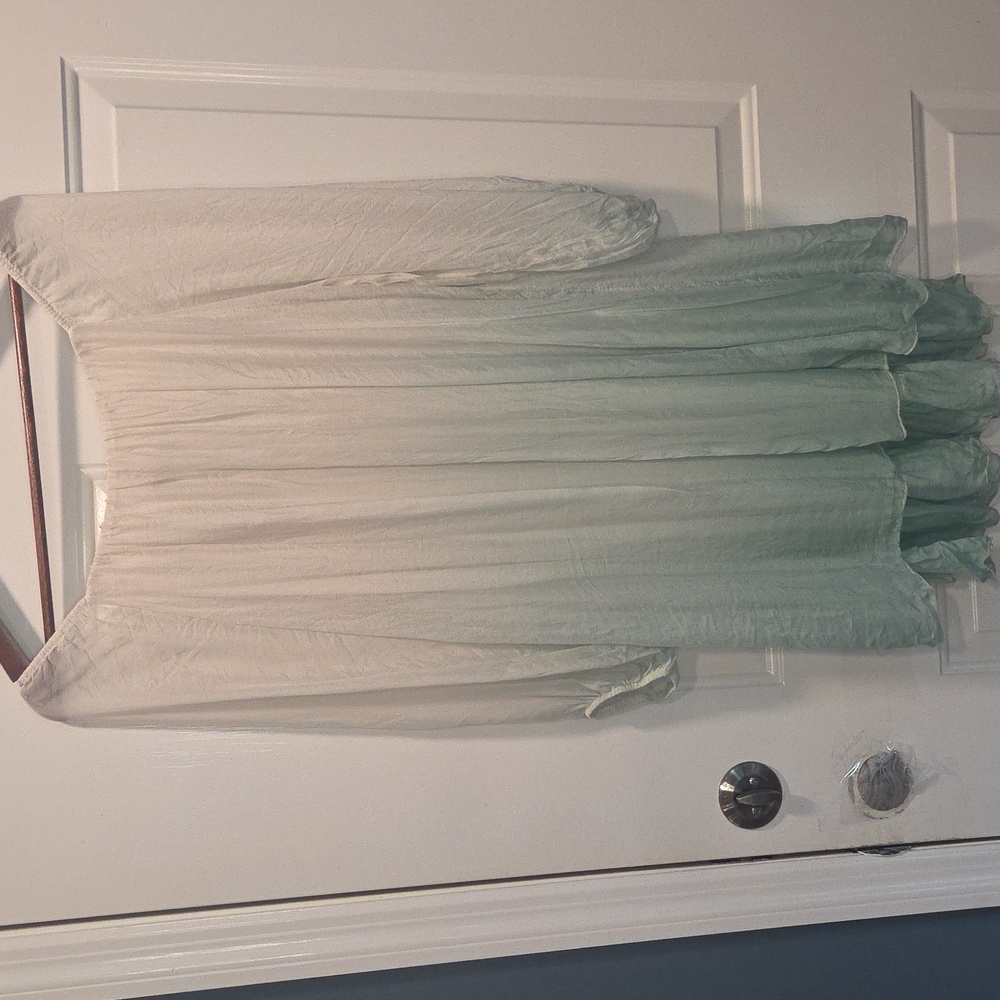 NWT Sofia Made In Italy Silk Ombre Cover Up Dress One Size - Picture 5 of 6